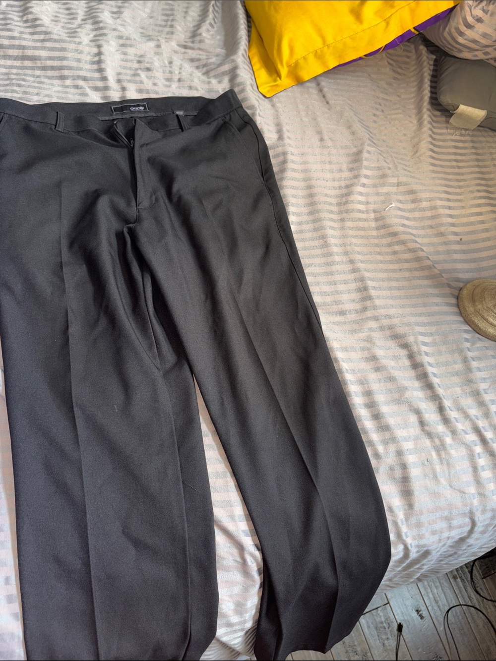 Men's Black Dress Pants - Classic Straight Fit